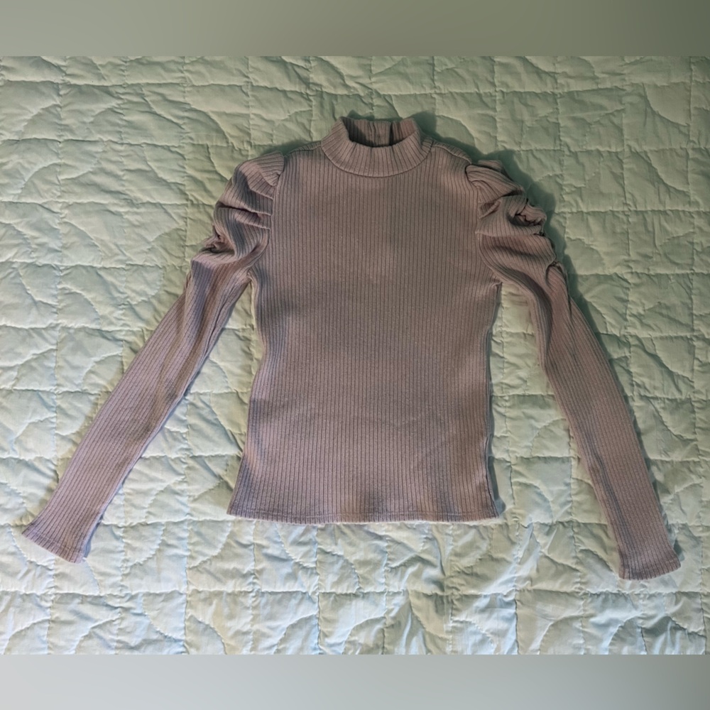 Janie and Jack Lavender Colored Mock Neck Sweater
